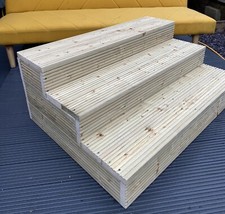 “100cm Wide “ - 3 tier Wooden Decking Hot Tub / Spa / Garden / Patio Steps