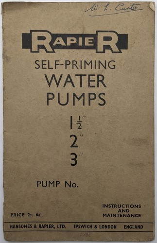 Rapier self priming - rapier,