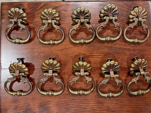 Lot vintage brass drop - vintage,