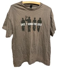 Shed Seven T Shirt 7 Rare Going for Gold Indie Rock Band Merch Tee Size Large 