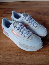 Puma Trainers Women's UK Size 5.5 Future Rider White Beige Pink 