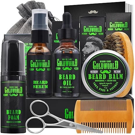 Beard growth grooming care kit - grooming,