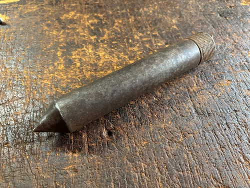 Vintage solid steel plumb bob - vintage,