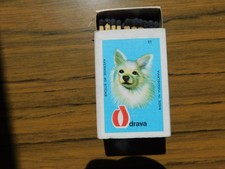 Drava Yugoslavia Matchbox c 1970's Dogs #11 Spitz/Keeshond