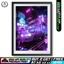 LAMBORGHINI COUNTACH Wall Art Print Poster Super Sport Car Large Size A4 A3 A2