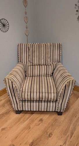 Striped armchair sofology - striped,