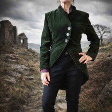 Vintage 80s green - green, velveteen