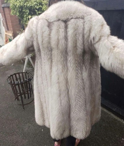 Vintage long white - long, fox