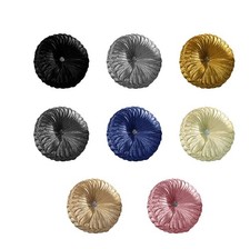 Crushed Velvet Round Cushion
