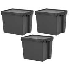 Set of 3 - 24L Black Heavy