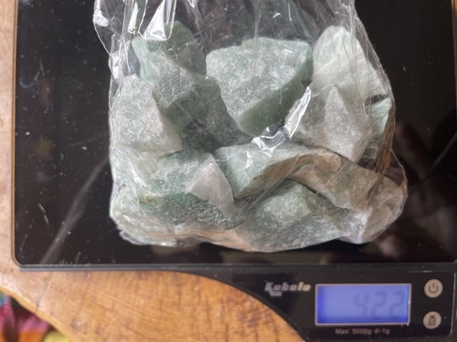 422g raw jade crystal rough - 422g,