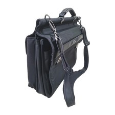 SAMSONITE Briefcase / Laptop Bag With Keys Black Padded Shoulder Strap + Handle