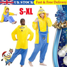Adult Unisex Sleepwear Minions Cosplay Costume Pajamas Onesie12 Kigurumi Animal