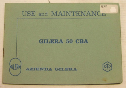 Gilera cba moped owners - gilera, 50