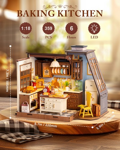 Rolife baking kitchen - baking, diy