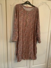Ladies Kaftan Vintage Dress Size L 39 Inches Long 21 Inches Wide