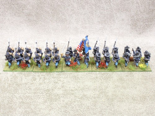 28mm acw metal union infantry - metal,