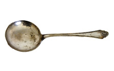 Vintage Silver Plated Spoon Large Soup Ladle Serving Flatware Cutlery