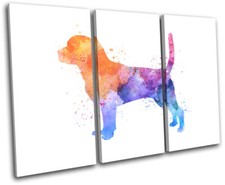 Watercolour Beagle Dog Animals