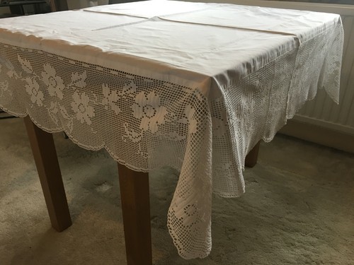 Crochet tablecloth handmade - tablecloth.,