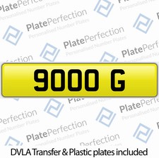 9000 G GREG GLEN GAZ GLASGOW CHERISHED PRIVATE NUMBER PLATE DVLA REGISTRATION