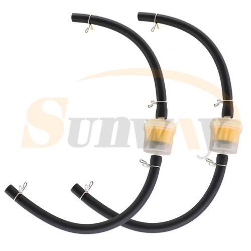 Plastic inline fuel filter - 2×,