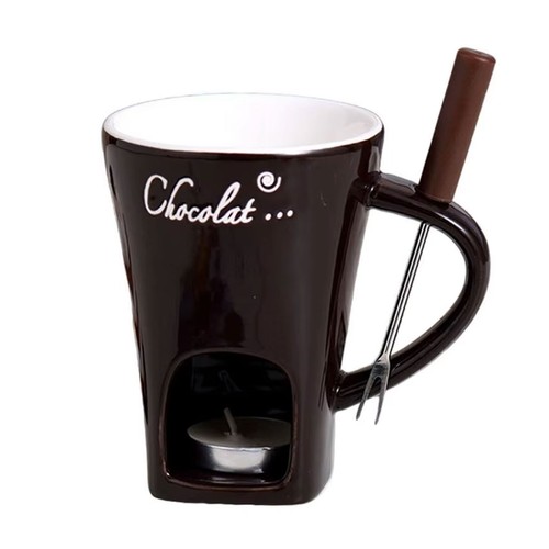 Chocolate fondue mugs - chocolate,