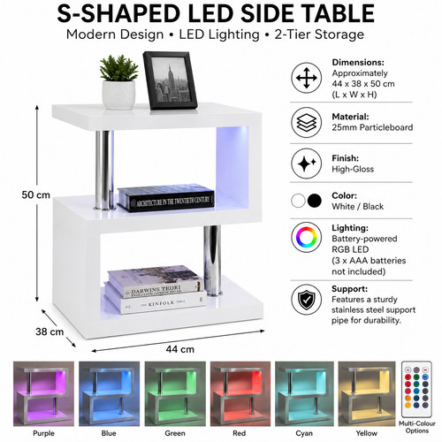 Modern high gloss led - modern, side