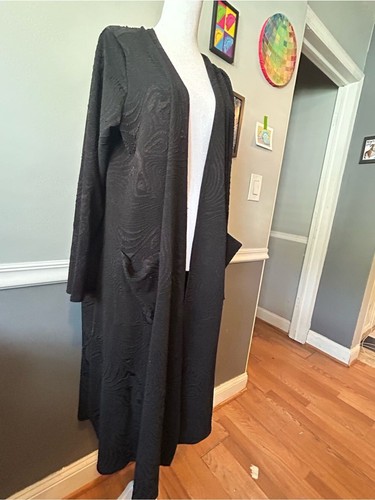 Lularoe black long open front - lularoe,
