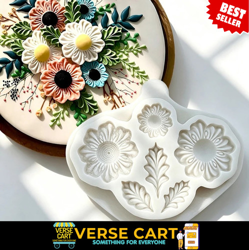 Floral swag drop silicone - drop,