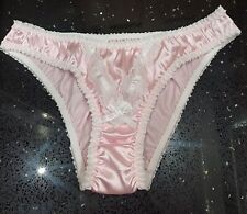 Womens PetitDoll Pink Silky Knickers Mens Full Bum Sissy CD TV LG 12-14 36" 38"