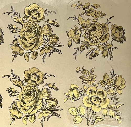 Waterslide decals gold - 16,