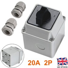 20AMP 2 POLE IP65 ENCLOSED