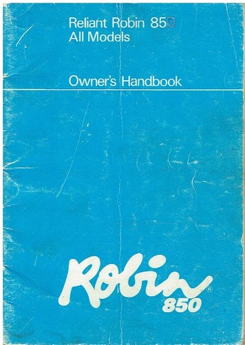Reliant robin 850 saloon van - saloon,