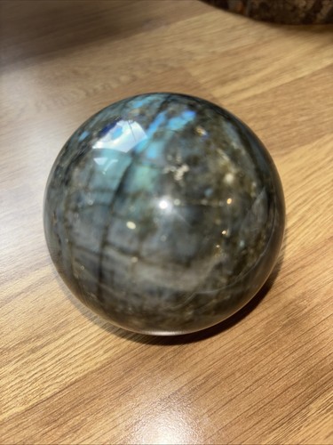 Stunning labradorite sphere - stunning,