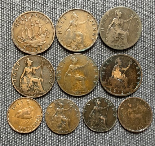 United kingdom half - united, half-pennies