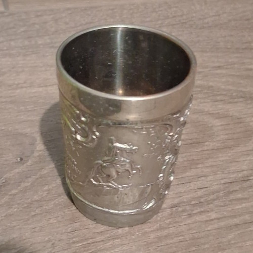 Silver shot glass ancient - silver,