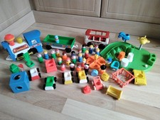 Retro Fisher Price,train,bus,playground, People. Dogs& Used Good Condition