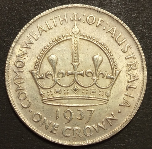 Australia one crown 1937 - one, 1