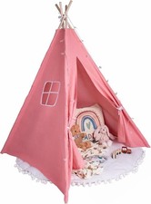 Kid's Tipi Tent, Natural