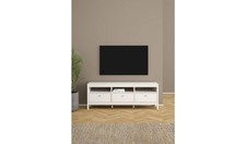 Tvilum Madrid 3 Drawer TV Unit - White