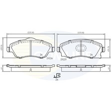 Brake Pads Set For Opel Corsa
