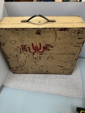 Wooden Box Carry Handle Horse Tack Storage Box Hinged Lid Place For Padlock