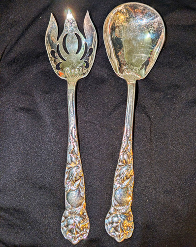 Antique silverplate floral - silverplate,