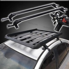 Universal Lockable Aluminium Car Roof Rack Bars No Rail Anti Theft Carrier 105CM