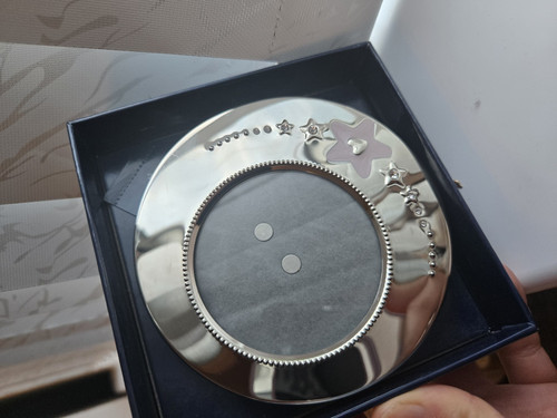 Clintons silver round metal - clintons,