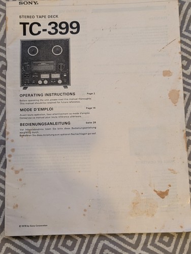 Sony 399 stereo - sony,