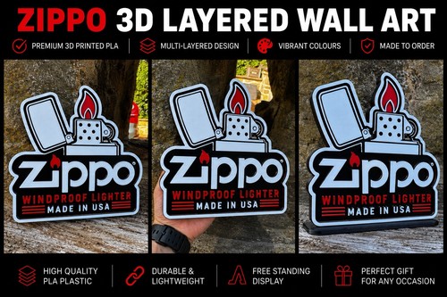 Zippo windproof lighter - lighter, 3d