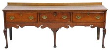 A George III oak dresser base