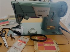 Original Singer Sewing Electric Machine/ Accessors/ Foldaway Sewing Table. Used